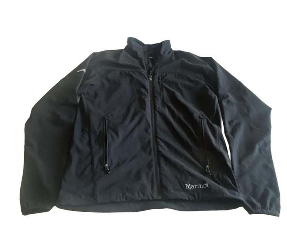 Marmot Black Softshell Full Zip Jacket Size Medium